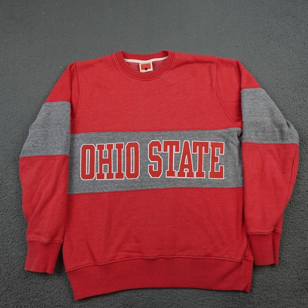 Vintage Ohio State Buckeyes Sweatshirt Mens Large Red Crewneck NCAA Homage USA